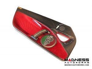 Alfa Romeo 4C Carbon Fiber Door Panels - w/ Red Candy Accents Alfa Romeo 4C Carbon Fiber Door Panels - w/ Red Candy Accents